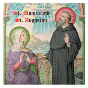 Carreau SS. Monica et Augustine à Ostie (SAU 047)