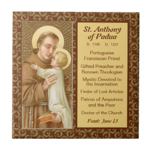 Carreau St. Antoine de Padoue & l'Enfant Jésus (JM 05)
