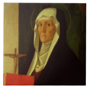 Carreau St Clare, c.1485-90 (tempera sur le panneau)