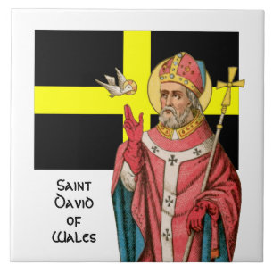 Carreau St. David du Pays de Galles (P 001) et son drapeau