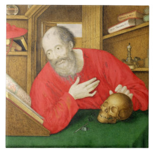 Carreau St Jerome dans son étude, 1650 (bodycolour et la