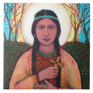 Carreau St Kateri Tekakwitha