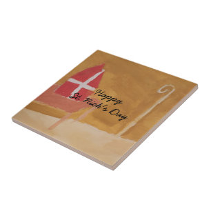 Carreau St. Nick's Day Dutch Sinterklaas Watercolor Miter