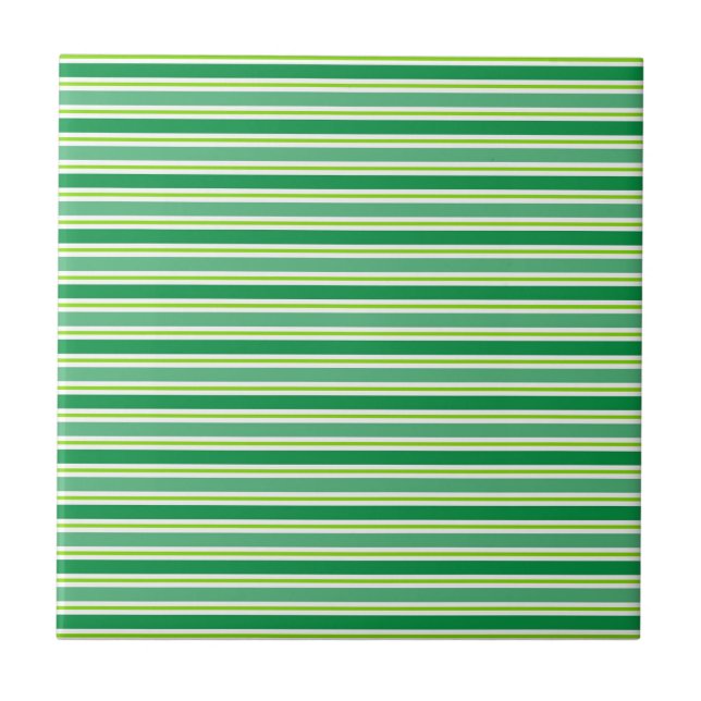 Carreau St. Patrick's Day Green Stripes Pattern-54608 (Devant)