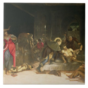 Carreau St Roch traitant la peste