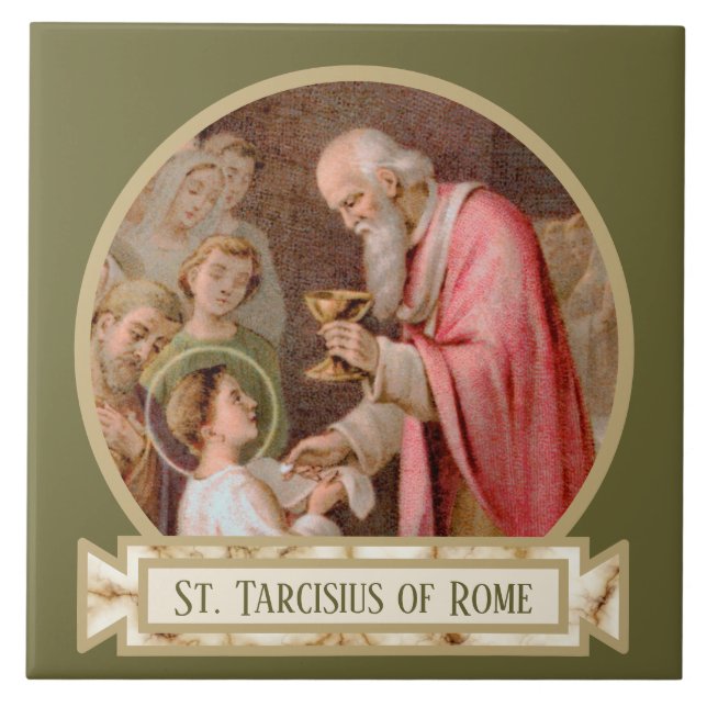 Carreau St. Tarcisius recevant l'Eucharistie (BL 02) (Devant)
