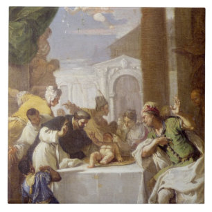Carreau St Vincent Ferrer exécutant un miracle