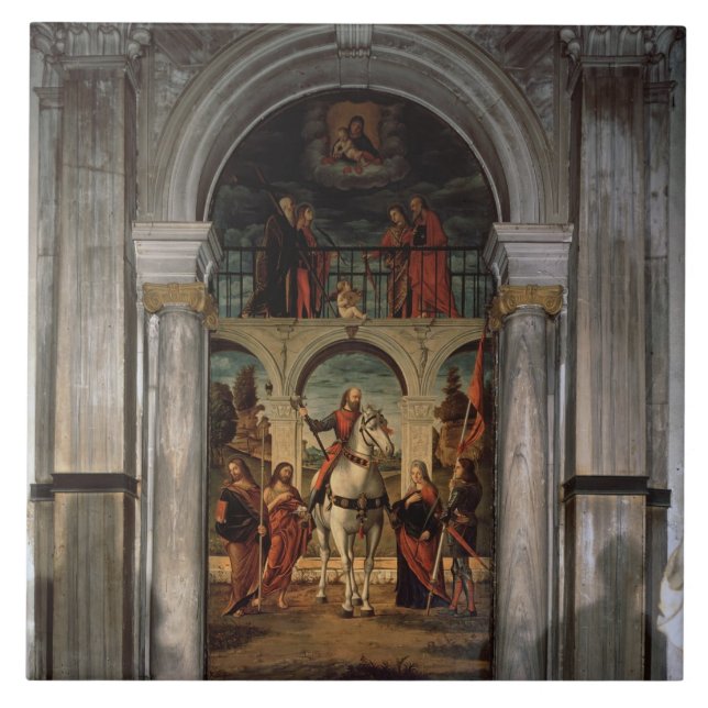 Carreau St Vitalis et saints (Devant)