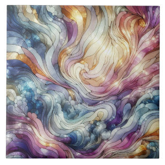 Carreau Stained glass wave