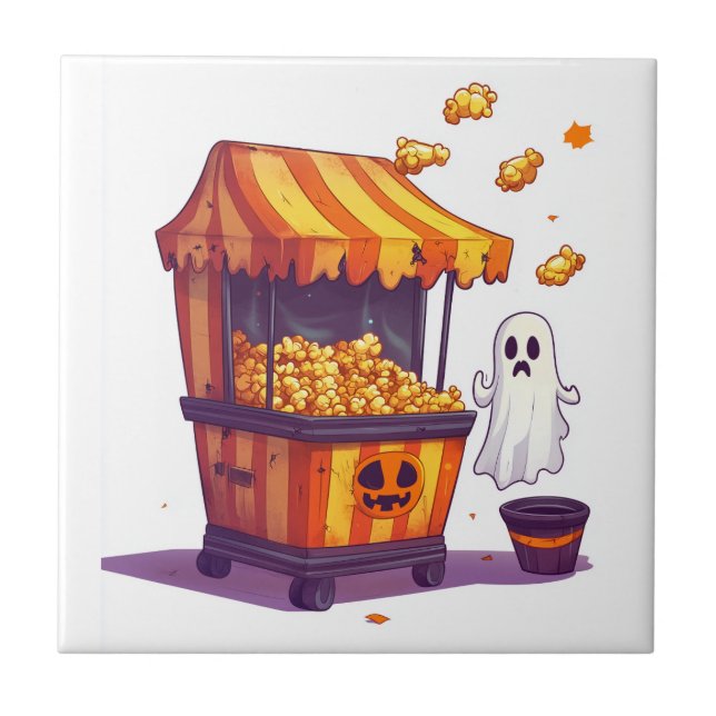 Carreau Stand de pop-corn hanté (Devant)