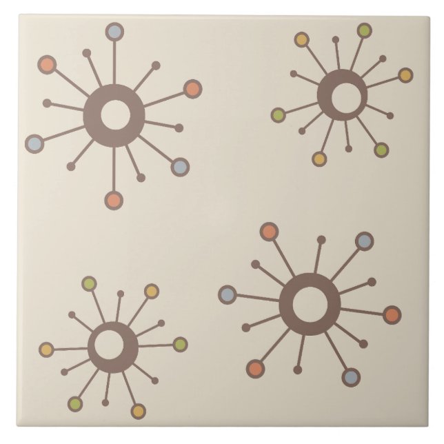 Carreau Starburts Atomique Nature Tons Terre (Devant)