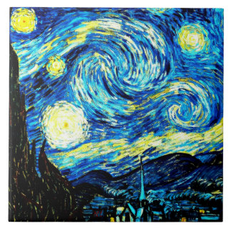 Carreau Starry Night, tableau mondialement célèbre de Van 