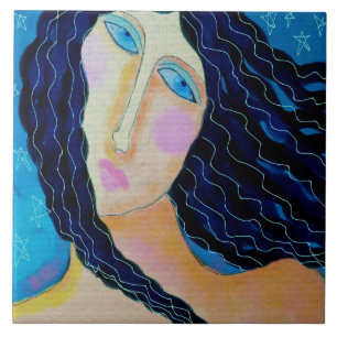 Carreau Starry Starry Night peinture numérique Abstraite