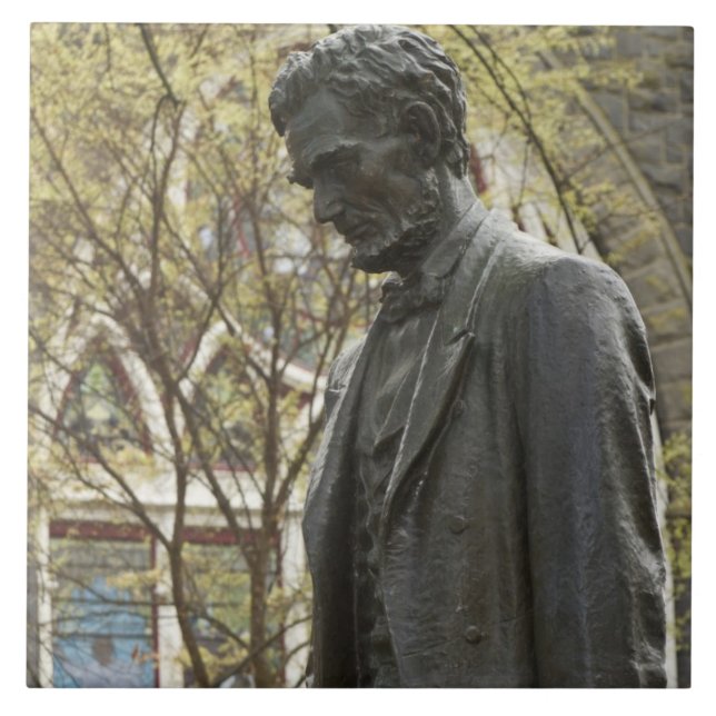 Carreau Statue d'Abraham Lincoln, Portland, Orégon (Devant)