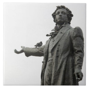 Carreau Statue d'Alexandre Pouchkine, Saint-Pétersbourg