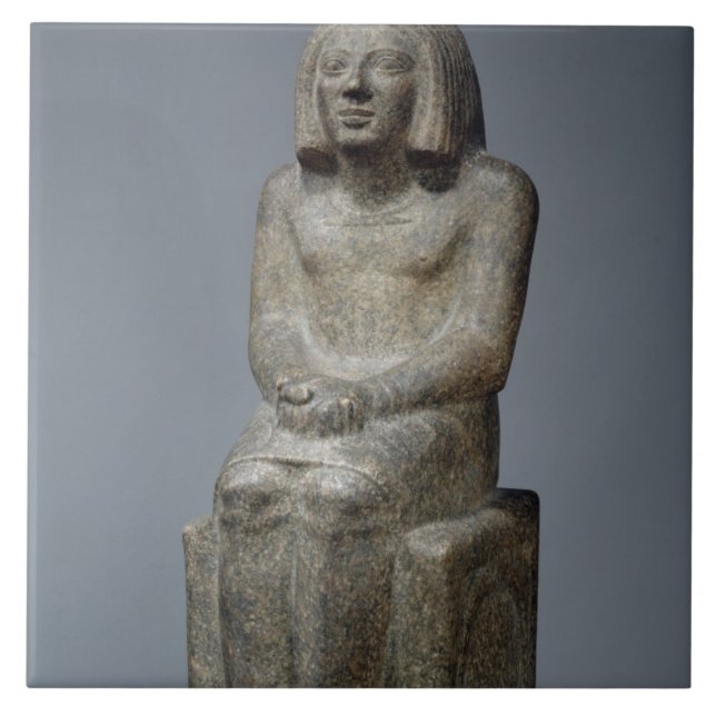 Carreau Statue d'Ankh, prêtre de Horus, pe dynastique tôt (Devant)