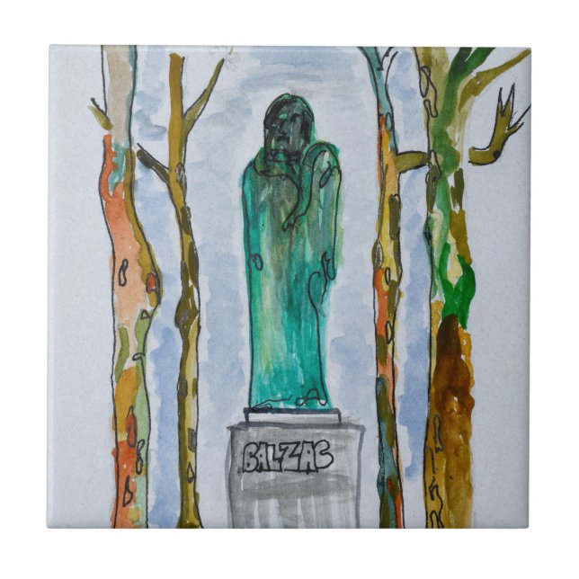 Carreau Statue de Balzac par Rodin| Paris, France (Devant)