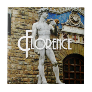 Carreau Statue de photo de voyage de David Florence Italie