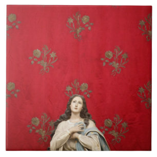 Carreau Statue de Vierge dans une église de Spaccanapoli,