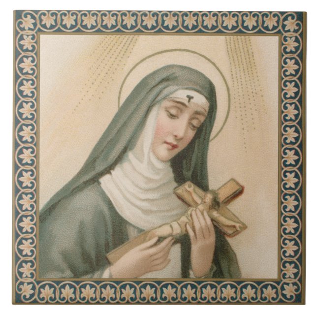 Carreau Ste Rita de Cascia (M 015) (Devant)