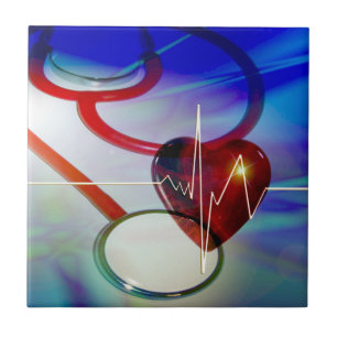 Carreau Stéthoscope et Carrelage Heartbeat