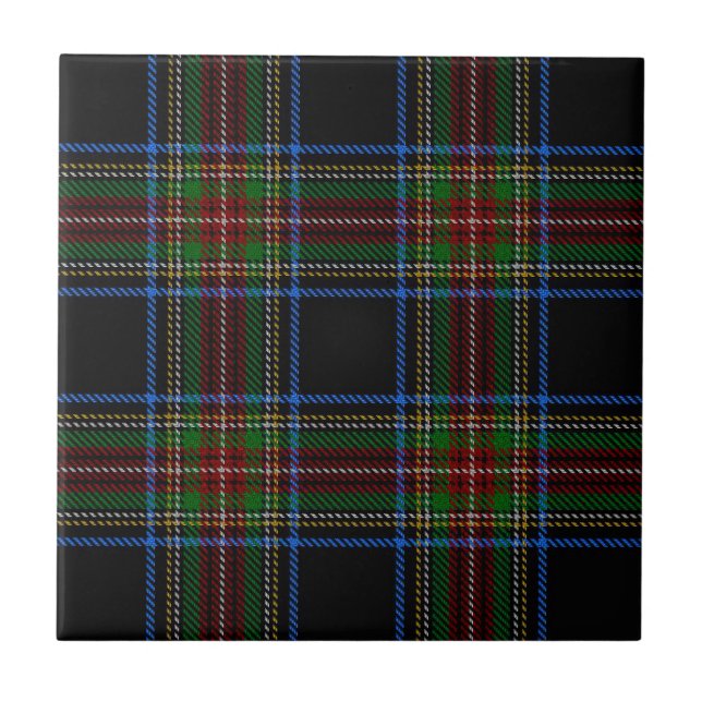 Carreau Stewart Black Tartan (Devant)