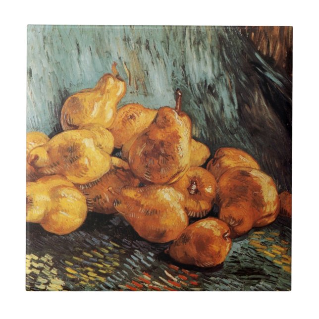 Carreau Still Life with Quince Pears de Vincent van Gogh (Devant)