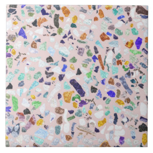 Carreau Stones brillantes colorées branchées Terrazzo De