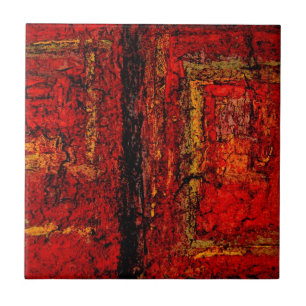 Carreau Structure Abstrait Afrique rouge