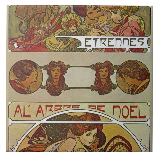 Carreau Style Art Nouveau, Mucha (Devant)