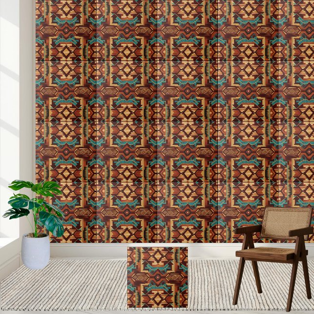 Carreau Style Artistique Carrelage Motif Sud-Ouest (Artisan Style Southwestern Pattern Tile)
