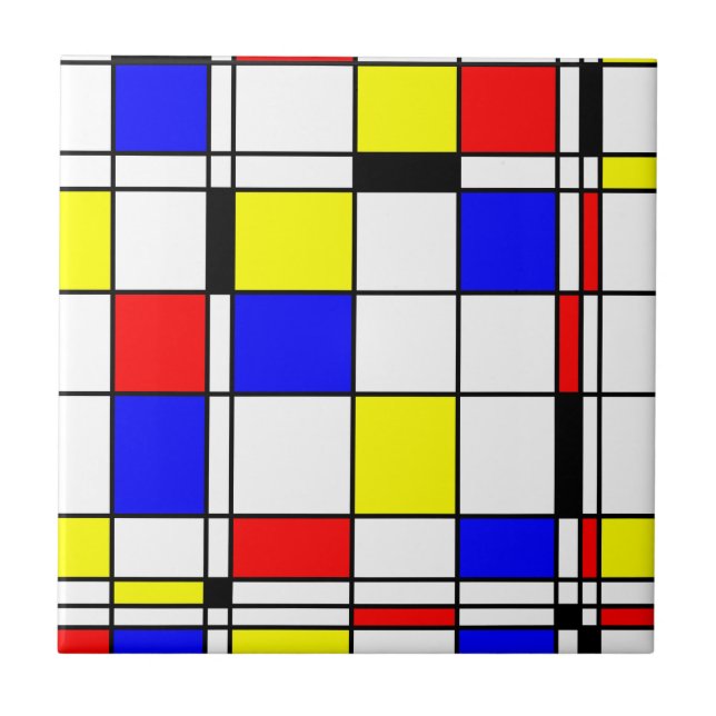 Carreau Style d'art de Mondrian (Devant)