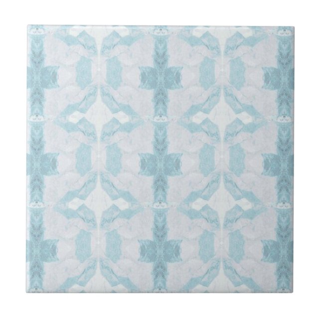 Carreau Style géométrique turquoise aqua diamant (Devant)