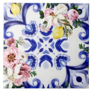 Carreau Style italien, carreaux, majolica, citron tout-des