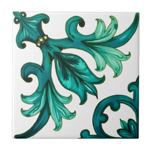 Carreau Style italien, mosaïque, vert