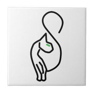 Carreau Style Kitty Cat Outline