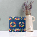 Carreau Style méditerranéen espagnol et californien<br><div class="desc">Vibrant classique et décoratif carreaux de céramique dans les tons bleu cool,  rouge,  jaune,  vert et blanc.</div>