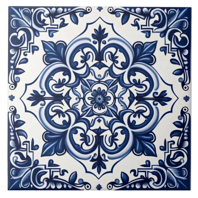 Carreau Style Méditerranéen Portugais Rustique (Devant)
