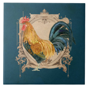 Carreau Style vintage Pays Français Rustique Barne Rooster