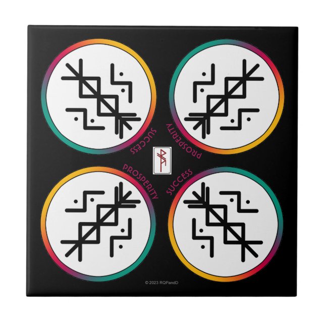 Carreau Succès et prospérité Carrelage en céramique Bindru (Devant)