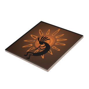 Carreau Sud-ouest Kokopelli Sun Rustic