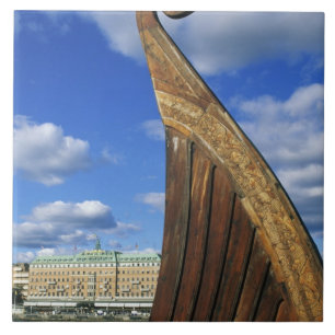 Carreau Suède, Stockholm, port, depuis Gamla Stan,