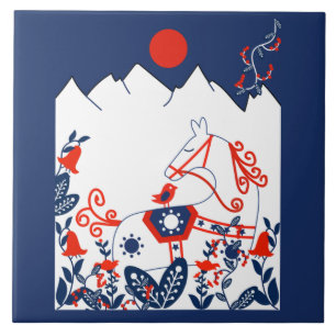 Carreau Suédois Et Finlandais Art Folk