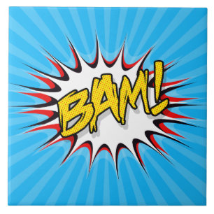 Carreau Super Héros Classic Bam ! Bulle d'action