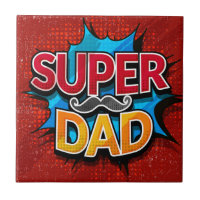 Super Papa Mustache Grunge moderne