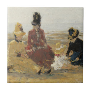 Carreau Sur la plage, Trouville   1887