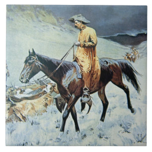 Carreau Sur la traînée (huile sur la toile)