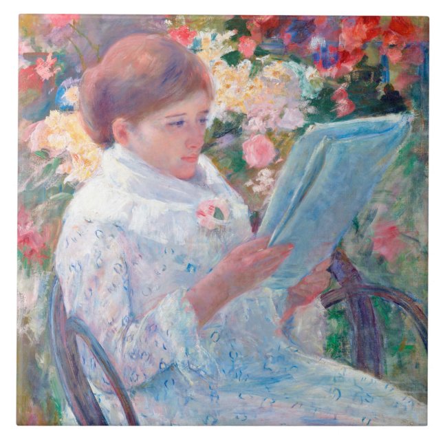 Carreau Sur un balcon, Mary Cassatt (Devant)