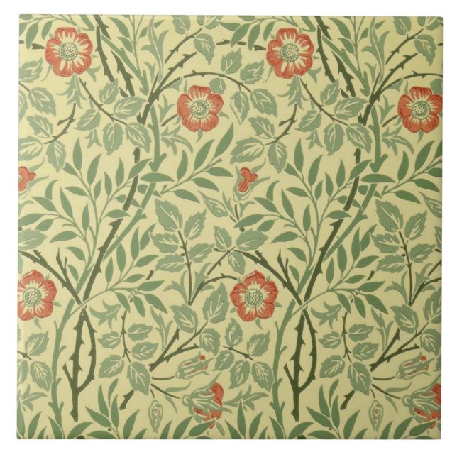Carreau Sweet Briar Motif (par William Morris) (Devant)