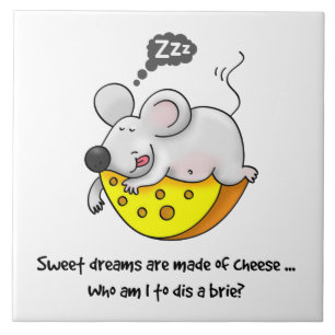 Carreau Sweet Dreams sont faits de fromage mignon Souris r